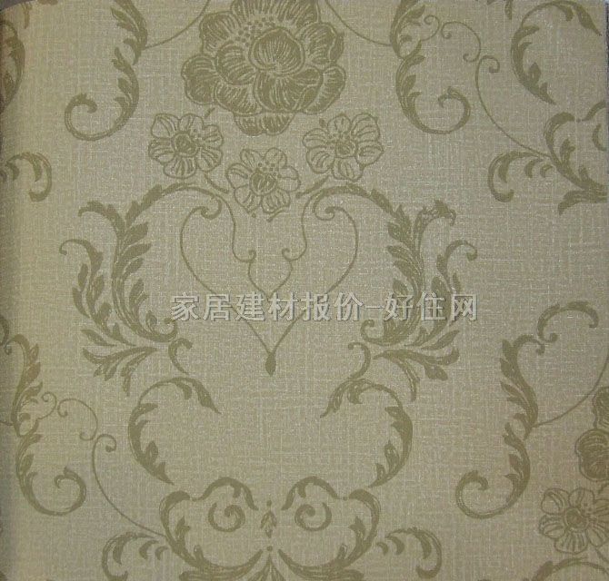 國昊經(jīng)典墻紙 1248 寬530mm×長10米 歐花 黃色