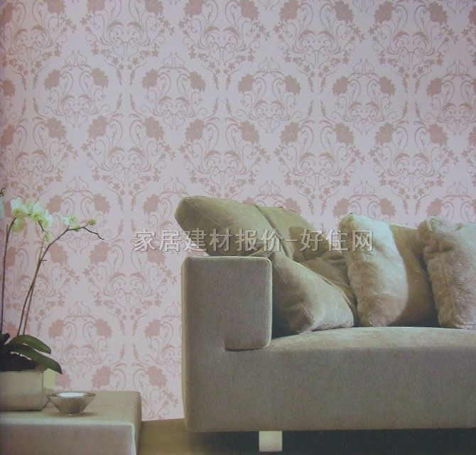 國昊經(jīng)典墻紙 1261 寬530mm×長10米 歐花 黃色