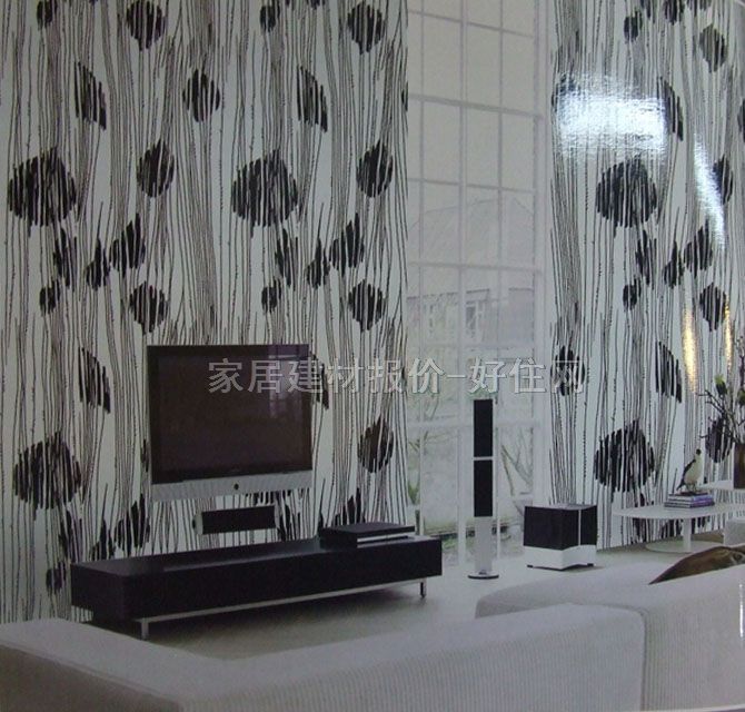 時(shí)尚元素墻紙 1271 寬530mm×長10米 樹紋 黑色