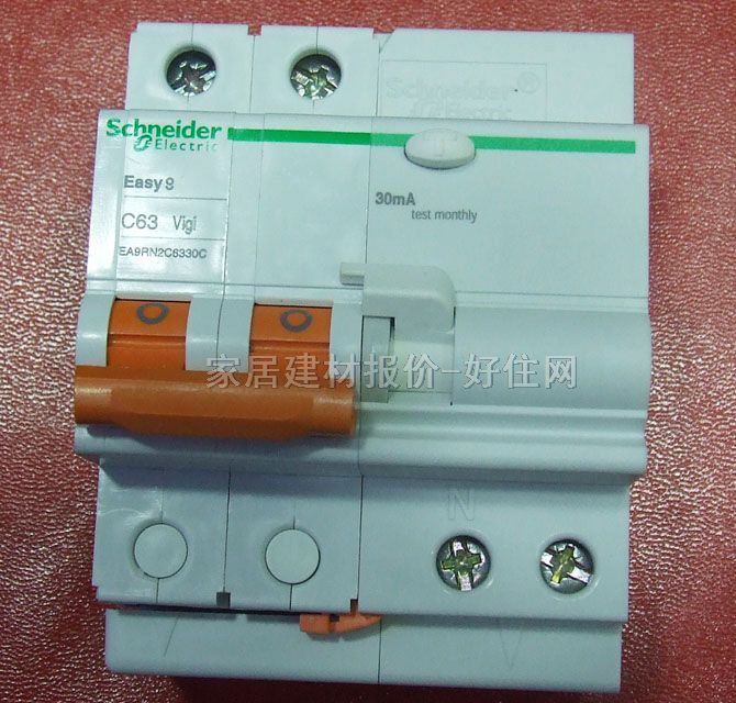 施耐德斷路器\空氣開關(guān) Easy8 C63 EA9RN2C6330C 2P 63A 漏電斷路器