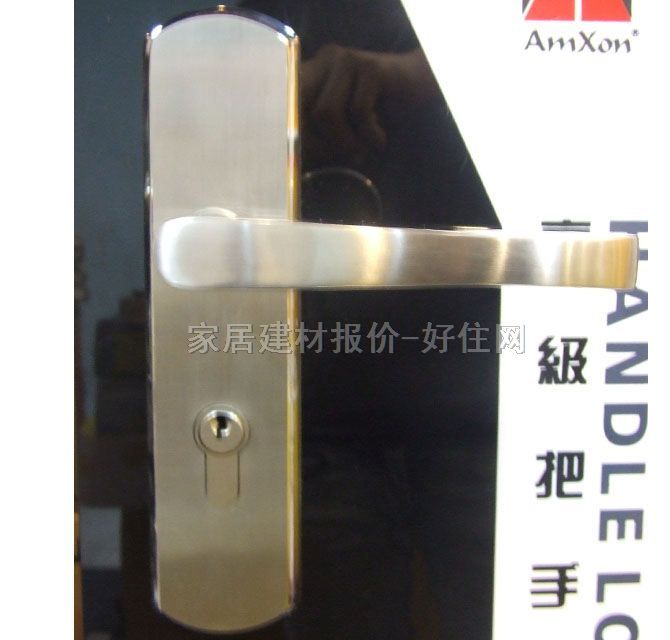 寶迪木門鎖 50mm×60mm BDSCM22-27SP 45mm-55mm 不銹鋼 執(zhí)手鎖 閃銀色