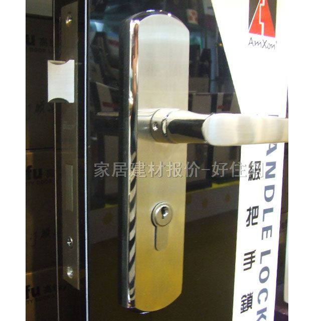 寶迪木門鎖 50mm×60mm BDSCM22-27SP 45mm-55mm 不銹鋼 執(zhí)手鎖 閃銀色