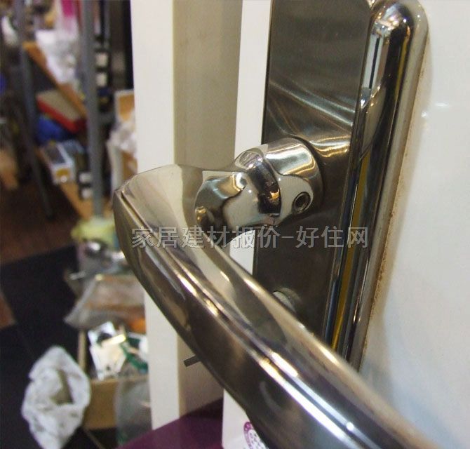 寶迪木門鎖 45mm×60mm BDZH44-26SN 45mm-55mm 不銹鋼 執(zhí)手鎖 閃銀色