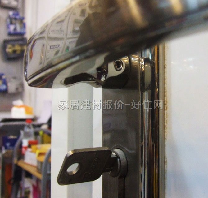 寶迪木門鎖 45mm×60mm BDZH44-26SN 45mm-55mm 不銹鋼 執(zhí)手鎖 閃銀色