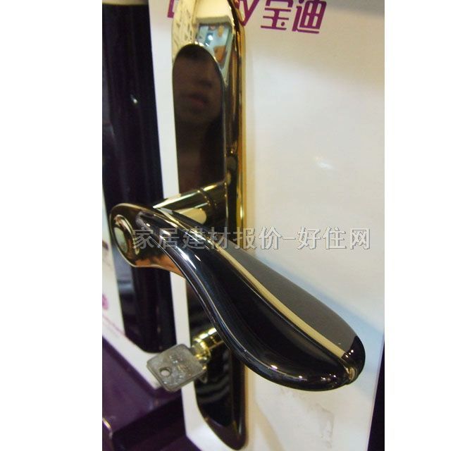 寶迪木門鎖 BDL15.06BNPB 45mm-55mm 不銹鋼 執(zhí)手鎖 閃銀色