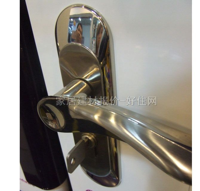 寶迪木門鎖 50mm×50mm BDZTS24.19SN1 45mm-55mm 不銹鋼 執(zhí)手鎖 閃銀色