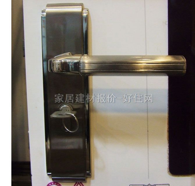寶迪木門鎖 45mm×60mm ZH45.38SN 45mm-55mm 不銹鋼 執(zhí)手鎖 閃銀色