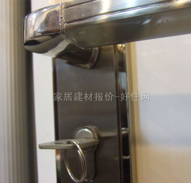 寶迪木門鎖 45mm×60mm ZH45.38SN 45mm-55mm 不銹鋼 執(zhí)手鎖 閃銀色