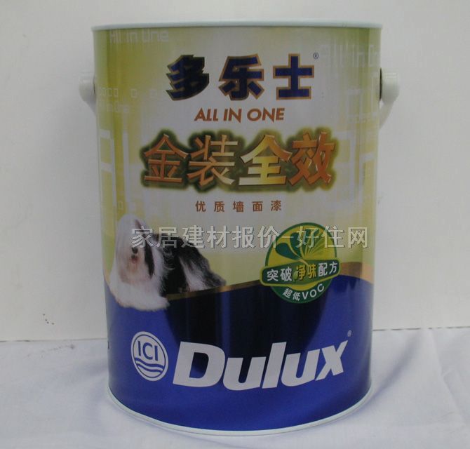 多樂士內(nèi)墻乳膠漆 金裝全效優(yōu)質(zhì)墻面漆 突破凈味配方超低VOC A968-65000 5L 白色