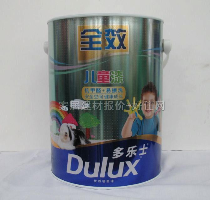 多樂士內(nèi)墻乳膠漆 原裝正品全效兒童漆 5L 白色