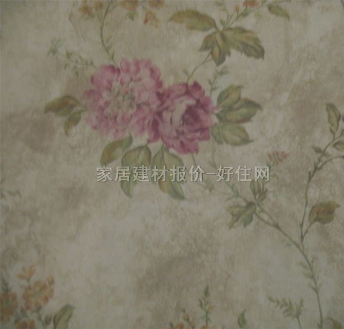 瑪堡墻紙 14505 0.685×8.25m 花 米色