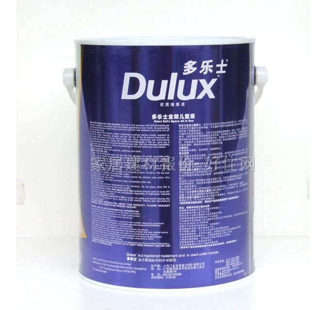 多樂士內(nèi)墻乳膠漆 原裝正品全效兒童漆 5L 白色