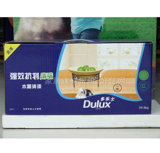 多樂士木器油漆套裝 多樂士強(qiáng)效抗劃清味木器色漆底漆套裝 6.3kg 有色底漆