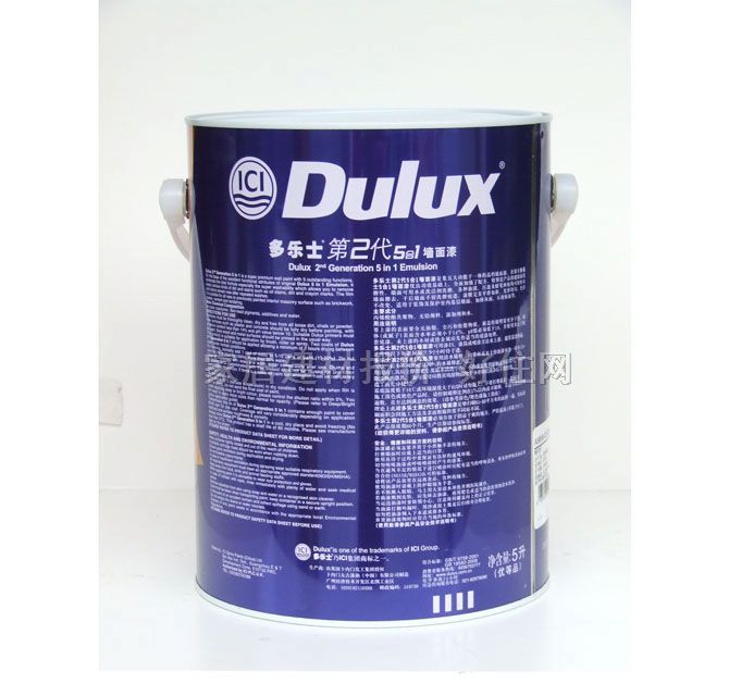 多樂(lè)士?jī)?nèi)墻乳膠漆 第2代5合1優(yōu)質(zhì)墻面漆 5L 白色