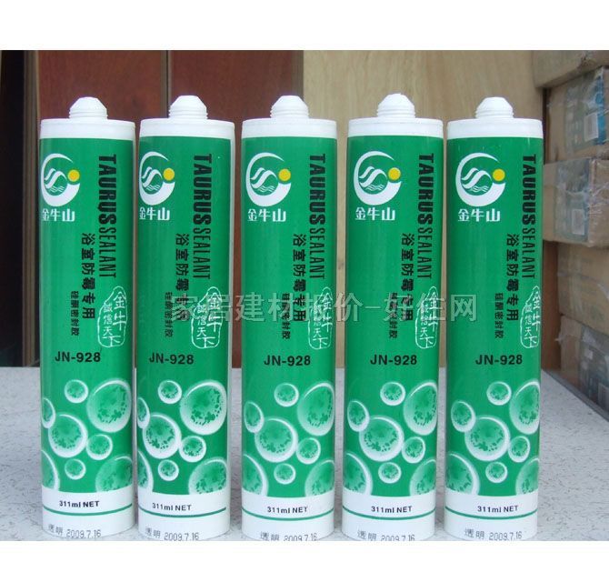 金牛山玻璃膠(密封膠) JN-928浴室防霉專用硅酮密封膠 311ml