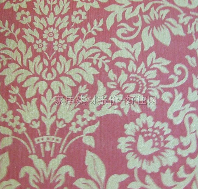 國昊經(jīng)典墻紙 2031 寬530mm×長10米 歐花 紅色
