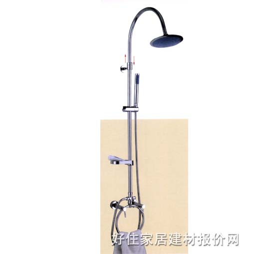 埃爾柯淋浴柱 可調(diào)節(jié)掛桿銅 AEK5125 明裝掛墻式