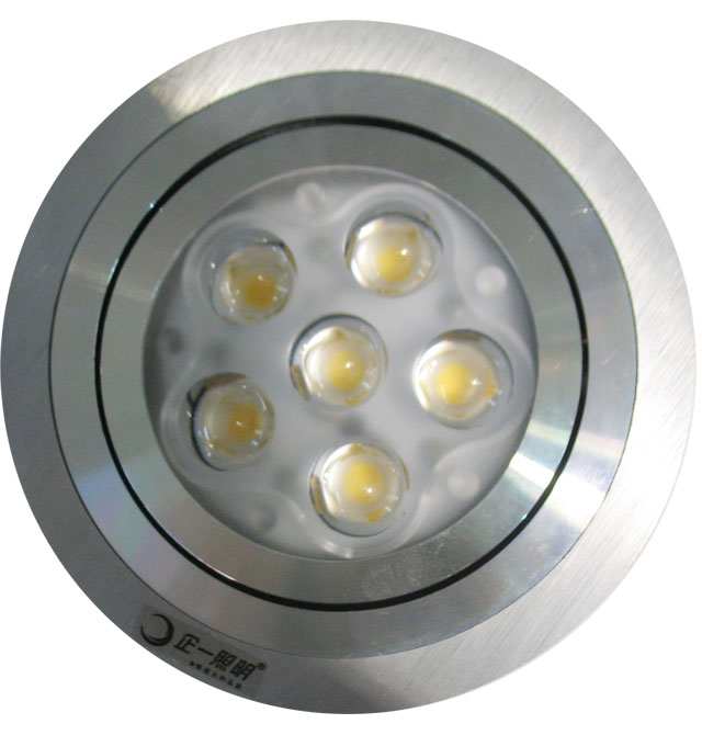 LEDͲ�����컨�� QY-L601 6��1w ���bǶ��ʽ ��113mm ܇(ch��)�X���|(zh��)ɳ�yɫ