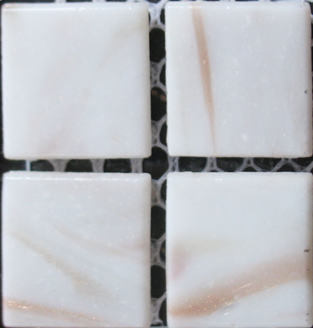 興和利馬賽克 白色陶瓷X-511 長20mm×寬20mm×厚4mm 玻璃 熔融 白色