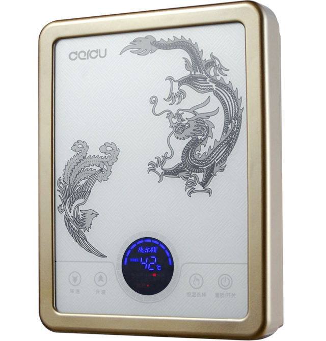 德爾頓熱水器 小廚寶DSK-3553A香檳金磁能熱水器 3500W