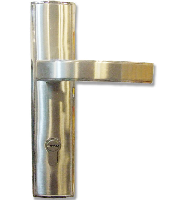 寶迪木門鎖 L12.09SSSP 45mm-55mm 不銹鋼 執(zhí)手鎖 閃銀色