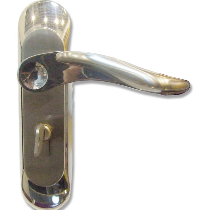 寶迪木門鎖 50mm×50mm BDZTS24.19SN1 45mm-55mm 不銹鋼 執(zhí)手鎖 閃銀色