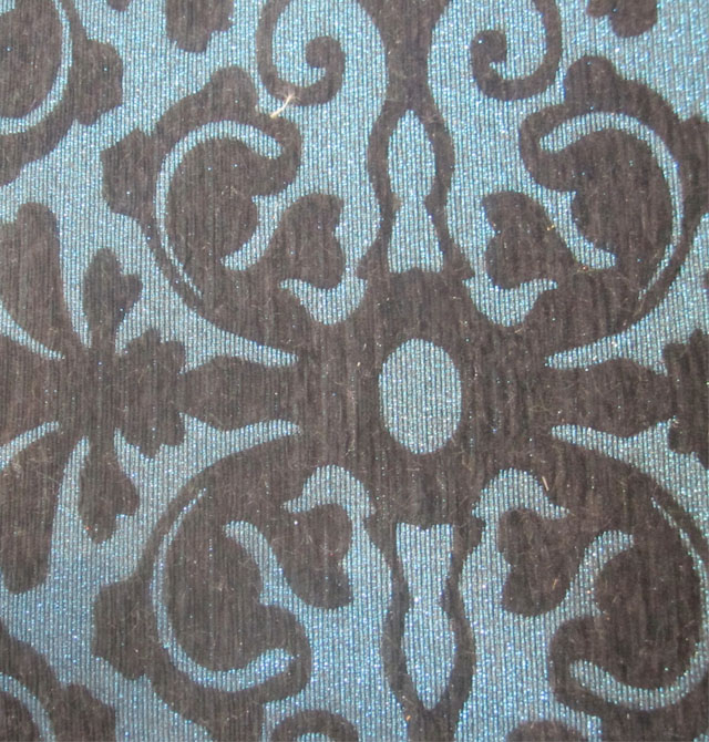 益家墻紙 YJ568藍(lán)底褐歐花墻紙 寬1.38m 歐花 藍(lán)色