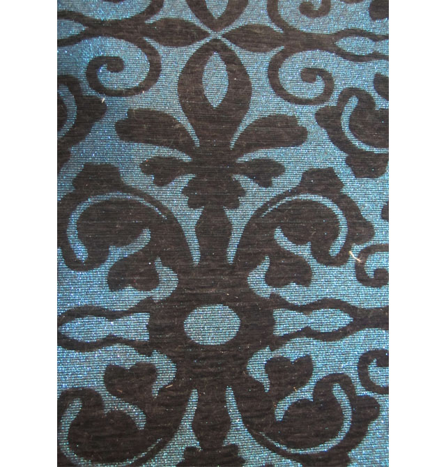 益家墻紙 YJ568藍(lán)底褐歐花墻紙 寬1.38m 歐花 藍(lán)色