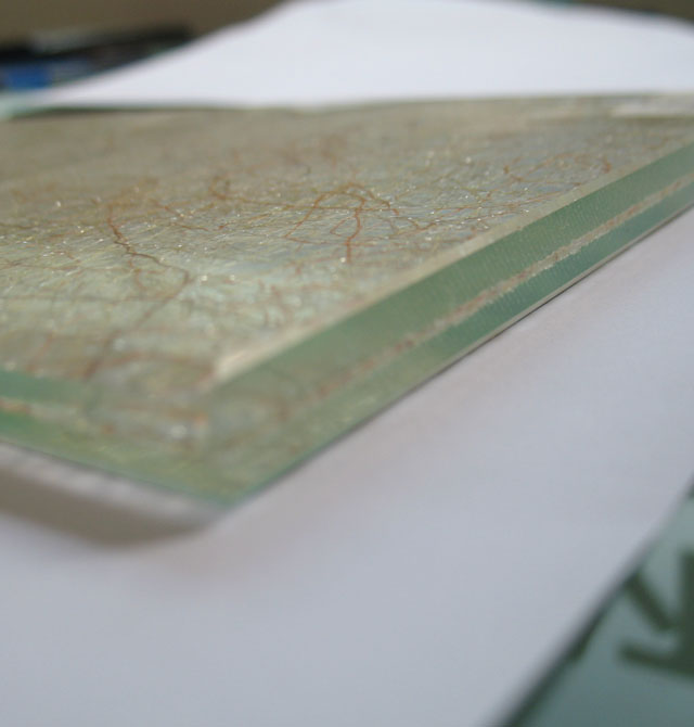 廣亮夾絲夾層玻璃 銀鏡夾絲彩絲YB-SK01-2 5+5mm