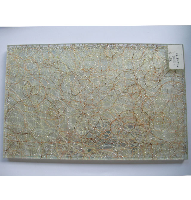 廣亮夾絲夾層玻璃 銀鏡夾絲彩絲YB-SK01-2 5+5mm