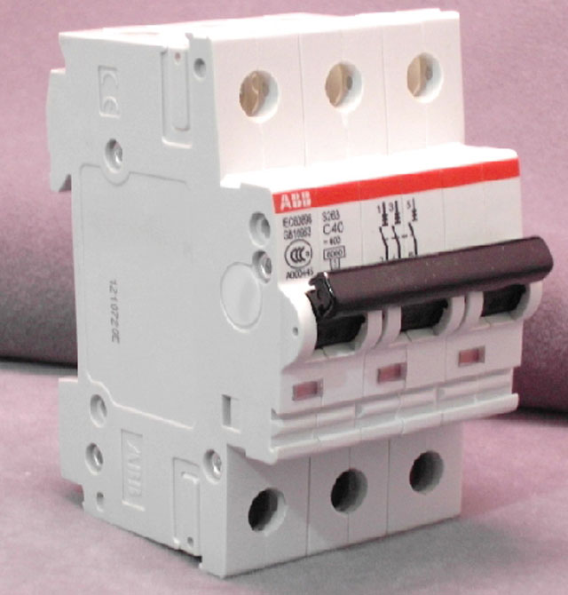 ABB斷路器\空氣開關(guān) S263 C40A 3P 40A 空氣開關(guān)(塑殼斷路器)