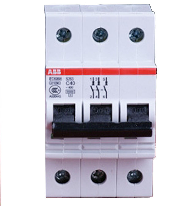 ABB斷路器\空氣開關(guān) S263 C40A 3P 40A 空氣開關(guān)(塑殼斷路器)