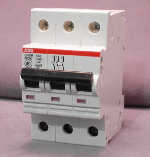 ABB斷路器\空氣開關(guān) S263 C40A 3P 40A 空氣開關(guān)(塑殼斷路器)