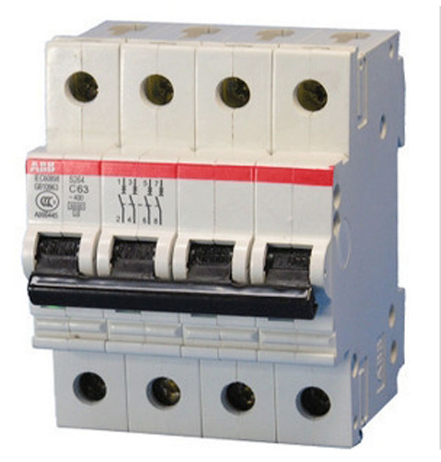 ABB斷路器\空氣開關(guān) S264 C63A 4P 63A 空氣開關(guān)(塑殼斷路器)
