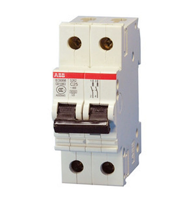 ABB斷路器\空氣開關(guān) S262 C25A 2P 25A 空氣開關(guān)(塑殼斷路器)