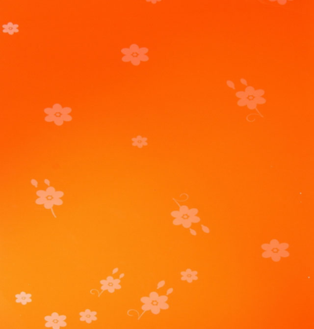 文鵬防火板 彩藝系列桔紅花舞03284 2440mm×1220mm×厚1mm