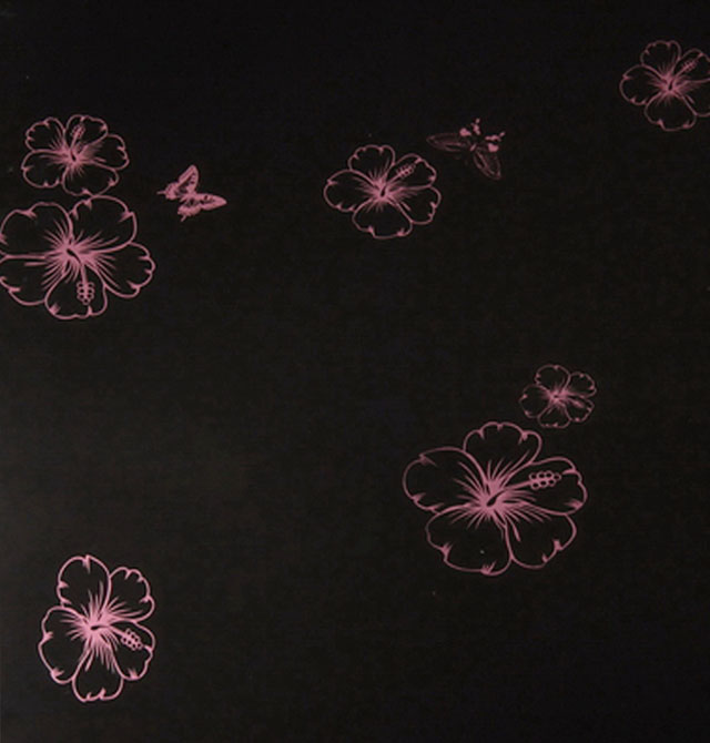 文鵬防火板 彩藝系列黑蝶花05031 2440mm×1220mm×厚1mm