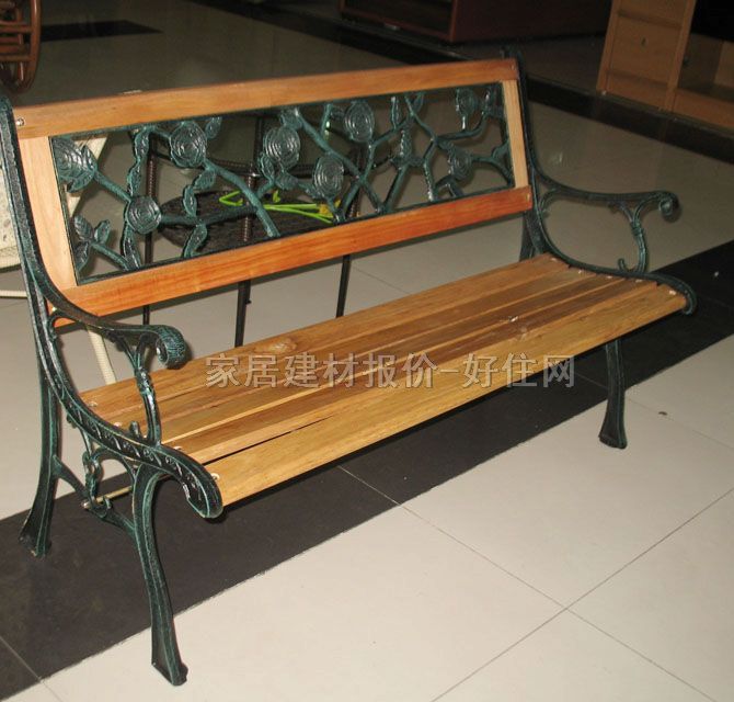 雅芳公園桌椅 041雙人鐵木椅 1.2m