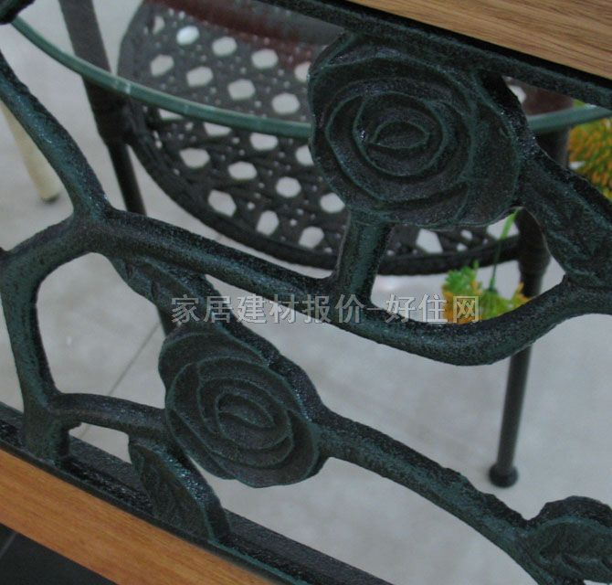 雅芳公園桌椅 041雙人鐵木椅 1.2m