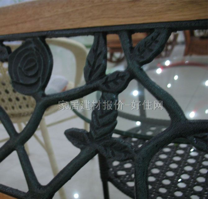 雅芳公園桌椅 041雙人鐵木椅 1.2m