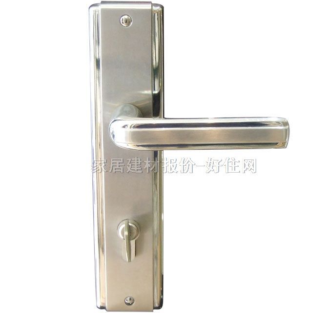 白云之星木門鎖 238mm×60mm 8606 45mm-55mm 不銹鋼 執(zhí)手鎖 閃銀色