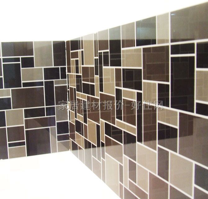 順輝墻面磚 拋光磚格子圖案下墻深色SAR07284 300mm× 450mm