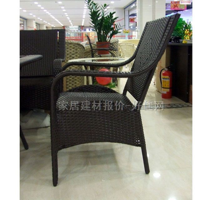 雅芳公園桌椅 8615茶幾+8822長椅+8805單椅 1200×600×700mm