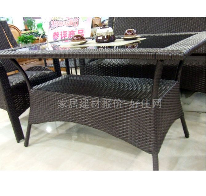 雅芳公園桌椅 8615茶幾+8822長椅+8805單椅 1200×600×700mm