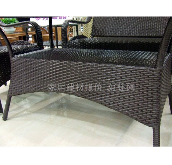 雅芳公園桌椅 8615茶幾+8822長椅+8805單椅 1200×600×700mm