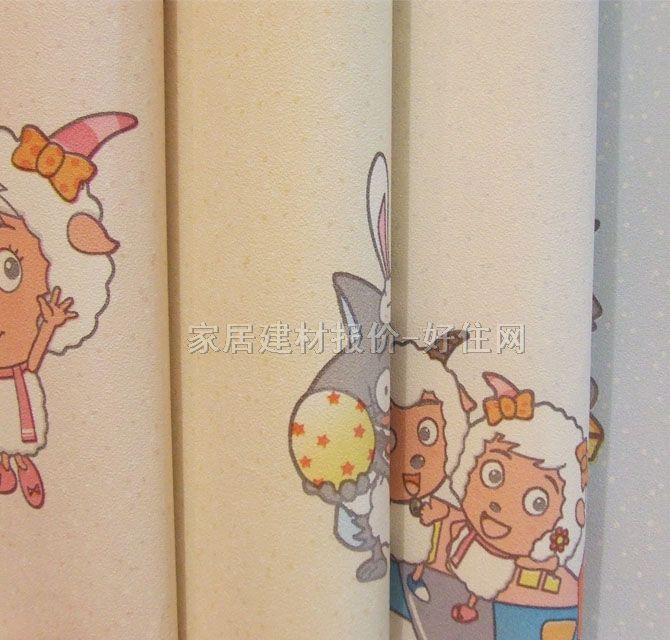 CHILDlike墻紙 22771 寬530mm×長10米 卡通 淡粉色