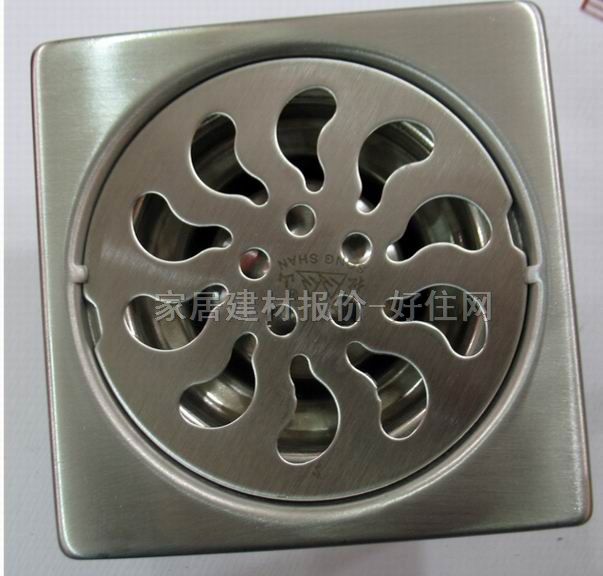 松山地漏 方型不銹鋼防臭地漏3 3寸