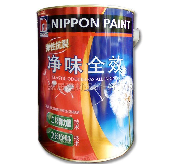 立邦內(nèi)墻乳膠漆 彈性抗裂凈味全效 5L 白色啞光