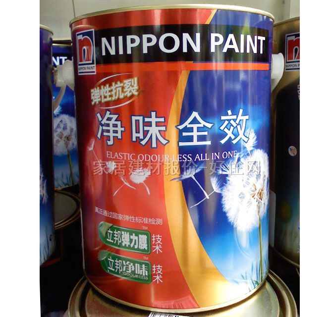 立邦內(nèi)墻乳膠漆 彈性抗裂凈味全效 5L 白色啞光