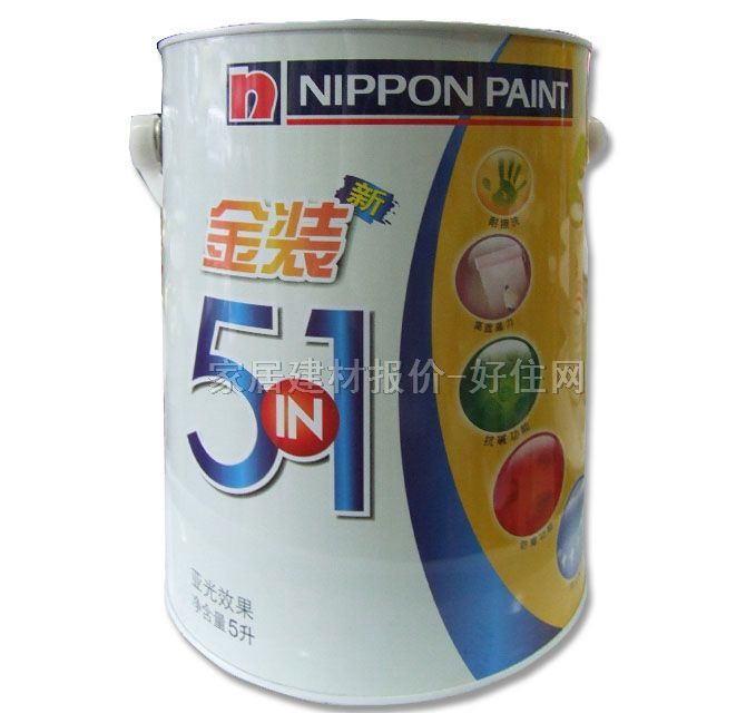 立邦內(nèi)墻乳膠漆 新金裝五合一 5L 白色